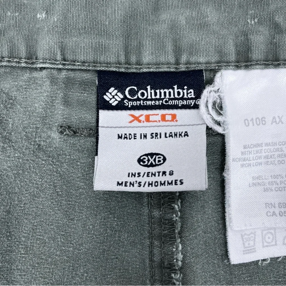 Columbia Sportswear Men's XCO 100% Cotton Canvas Cargo Shorts Size 3XB; Outdoor